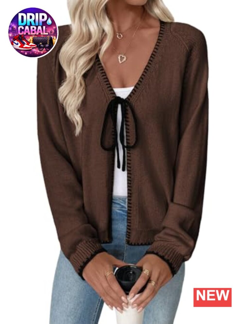 Lightweight Knit Cardigan Sweater Open Front Loose Fit Long Sleeve
